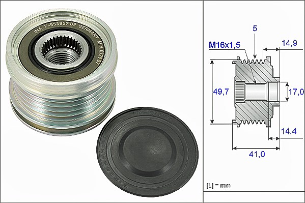 Schaeffler Ina Generatorfreilauf [Hersteller-Nr. 535010110] für Smart, Mitsubishi, Mercedes-Benz