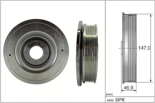 Schaeffler Ina Riemenscheibe, Kurbelwelle [Hersteller-Nr. 544009410] für Vauxhall, Opel, Renault, Nissan