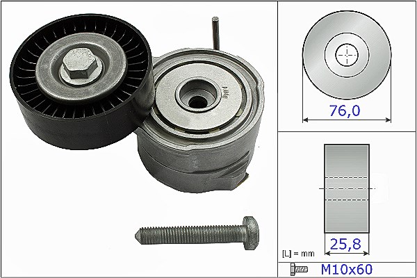 Schaeffler Ina Riemenspanner, Keilrippenriemen [Hersteller-Nr. 534037510] für VW, Audi