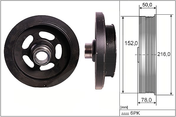 Schaeffler Ina Riemenscheibe, Kurbelwelle [Hersteller-Nr. 544011110] für Mercedes-Benz