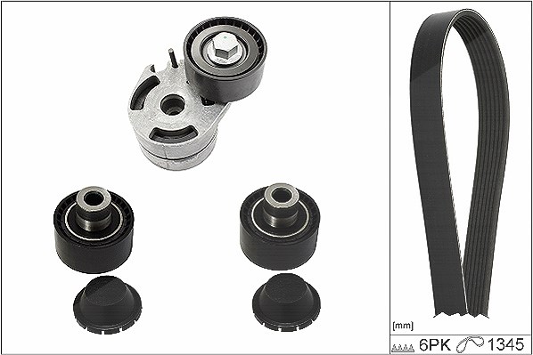 Schaeffler Ina Keilrippenriemensatz [Hersteller-Nr. 529018610] für Ford, Citroën, Mazda, Peugeot