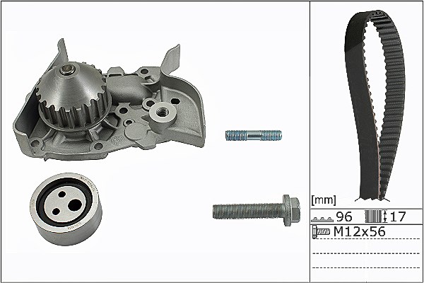Schaeffler Ina Wasserpumpe + Zahnriemensatz [Hersteller-Nr. 530019130] für Renault, Dacia