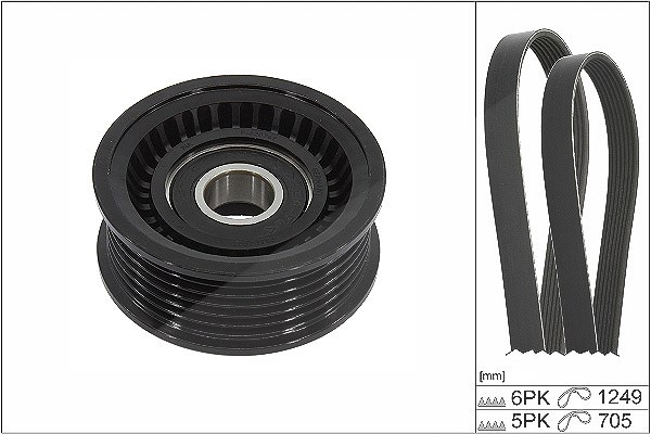Schaeffler Ina Keilrippenriemensatz [Hersteller-Nr. 529045110] für Ford, Volvo
