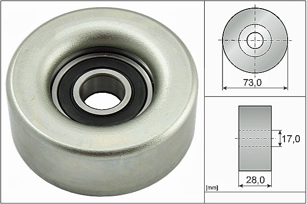 Schaeffler Ina Umlenk-/Führungsrolle, Keilrippenriemen [Hersteller-Nr. 532078310] für Mazda