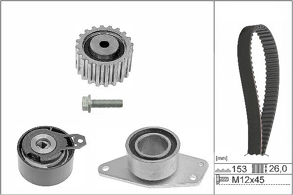 Schaeffler Ina Zahnriemensatz [Hersteller-Nr. 530035710] für Renault