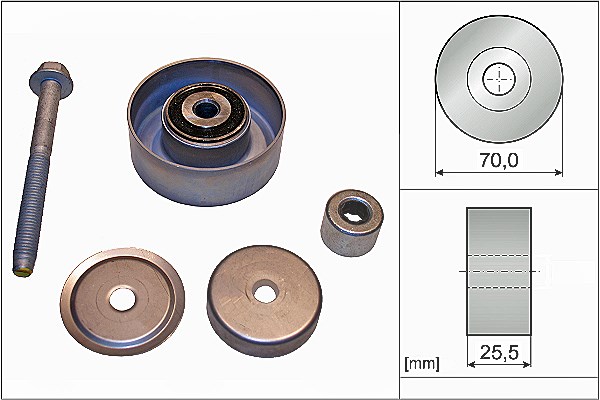 Schaeffler Ina Umlenk-/Führungsrolle, Keilrippenriemen [Hersteller-Nr. 532066510] für Buick, Opel, Vauxhall, Saab, Cadillac, Chevrolet
