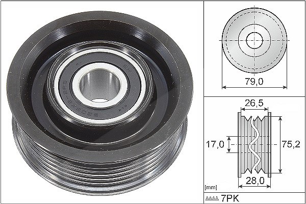 Schaeffler Ina Umlenk-/Führungsrolle, Keilrippenriemen [Hersteller-Nr. 532060910] für Lexus, Toyota