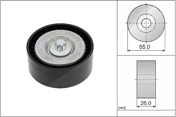 Schaeffler Ina Umlenk-/Führungsrolle, Keilrippenriemen [Hersteller-Nr. 532063010] für Mercedes-Benz