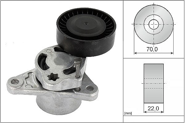 Schaeffler Ina Spannarm, Keilrippenriemen [Hersteller-Nr. 534070910] für Mercedes-Benz