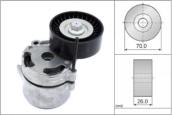 Schaeffler Ina Spannarm, Keilrippenriemen [Hersteller-Nr. 534071110] für Subaru, Toyota