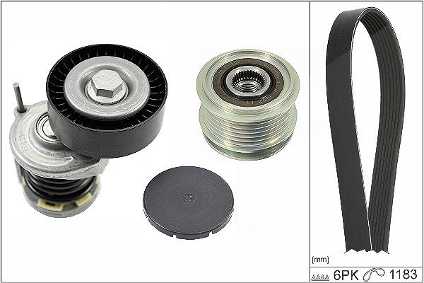 Schaeffler Ina Keilrippenriemensatz [Hersteller-Nr. 529046620] für VW, Seat, Skoda