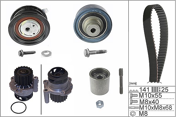 Schaeffler Ina Wasserpumpe + Zahnriemensatz [Hersteller-Nr. 530036130] für Skoda, Seat, VW
