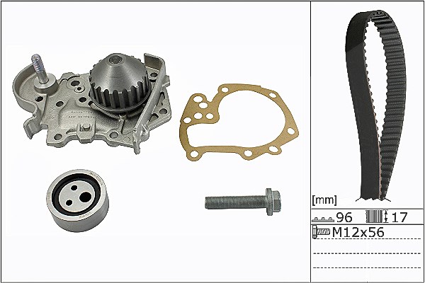 Schaeffler Ina Wasserpumpe + Zahnriemensatz [Hersteller-Nr. 530019131] für Renault, Dacia