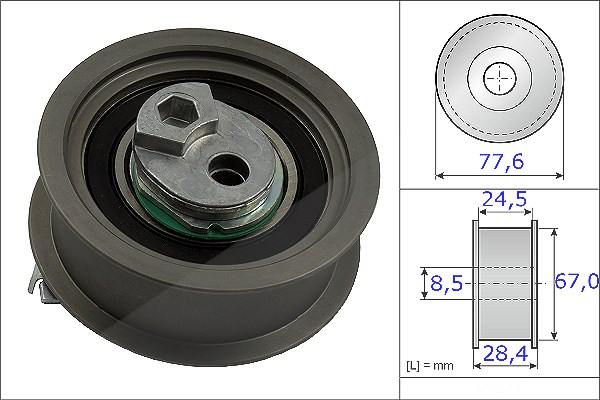 Schaeffler Ina Spannrolle, Zahnriemen [Hersteller-Nr. 531085110] für Seat, Skoda, VW, Audi