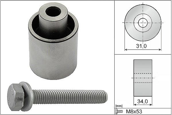 Schaeffler Ina Umlenk-/Führungsrolle, Zahnriemen [Hersteller-Nr. 532083310] für Subaru