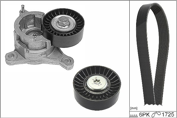 Schaeffler Ina Keilrippenriemensatz [Hersteller-Nr. 529018310] für Citroën, Peugeot