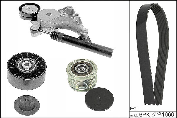 Schaeffler Ina Keilrippenriemensatz [Hersteller-Nr. 529047120] für Audi, Seat, Skoda, VW