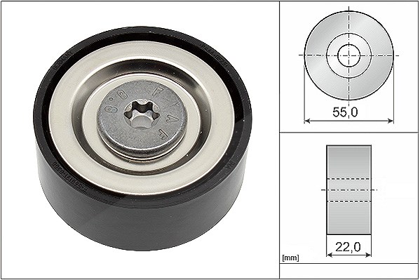 Schaeffler Ina Umlenk-/Führungsrolle, Keilrippenriemen [Hersteller-Nr. 532072010] für Toyota, Mini