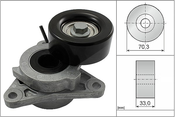 Schaeffler Ina Riemenspanner, Keilrippenriemen [Hersteller-Nr. 534060610] für Infiniti, Nissan