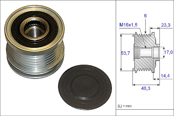 Schaeffler Ina Generatorfreilauf [Hersteller-Nr. 535020410] für Saab, Vauxhall, Opel