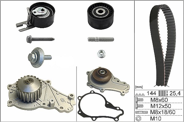 Schaeffler Ina Wasserpumpe + Zahnriemensatz [Hersteller-Nr. 530023930] für Ford, Citroën, Toyota, Peugeot