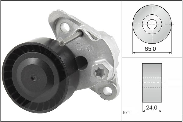 Schaeffler Ina Spannarm, Keilrippenriemen [Hersteller-Nr. 534049710] für VW, Skoda, Seat