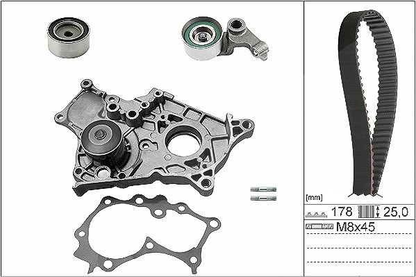 Schaeffler Ina Wasserpumpe + Zahnriemensatz [Hersteller-Nr. 530042230] für Toyota
