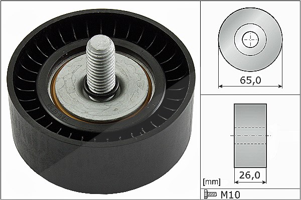 Schaeffler Ina Umlenk-/Führungsrolle, Keilrippenriemen [Hersteller-Nr. 532047910] für VW, Audi, Skoda