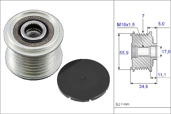 Schaeffler Ina Generatorfreilauf [Hersteller-Nr. 535008310] für VW, Audi, Porsche