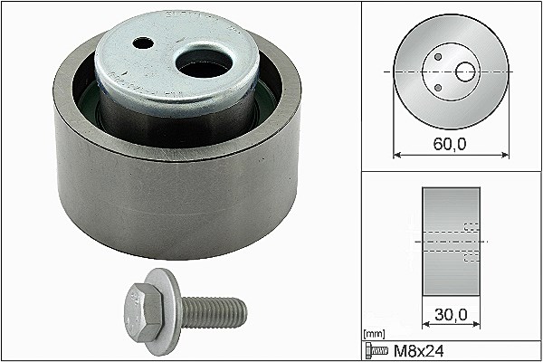 Schaeffler Ina Spannrolle, Zahnriemen [Hersteller-Nr. 531078010] für Peugeot, Citroën, Fiat, Lancia, Toyota, Suzuki
