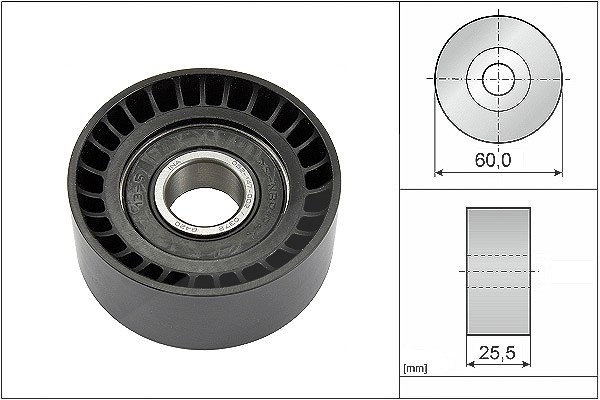 Schaeffler Ina Umlenk-/Führungsrolle, Keilrippenriemen [Hersteller-Nr. 532024310] für Ford, Dacia, Mitsubishi, Opel, Vauxhall, Nissan, Renault, Volvo