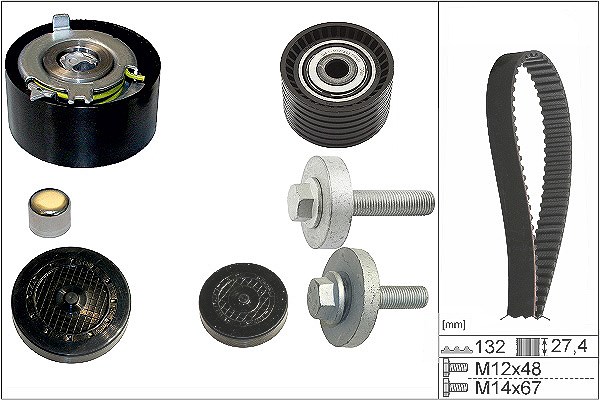 Schaeffler Ina Zahnriemensatz [Hersteller-Nr. 530063910] für Renault