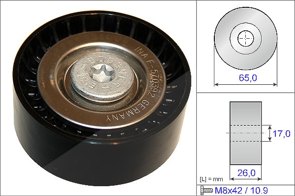 Schaeffler Ina Umlenk-/Führungsrolle, Keilrippenriemen [Hersteller-Nr. 532060810] für Mercedes-Benz