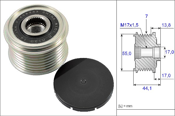 Schaeffler Ina Generatorfreilauf [Hersteller-Nr. 535016710] für Subaru