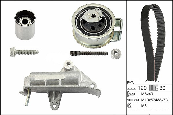 Schaeffler Ina Zahnriemensatz [Hersteller-Nr. 530017710] für VW, Ford, Seat, Audi