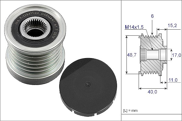 Schaeffler Ina Generatorfreilauf [Hersteller-Nr. 535003810] für Renault