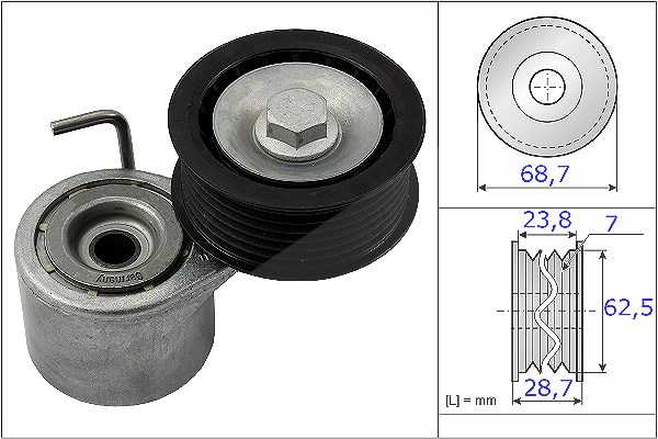 Schaeffler Ina Spannarm, Keilrippenriemen [Hersteller-Nr. 534048710] für VW, Audi, Porsche