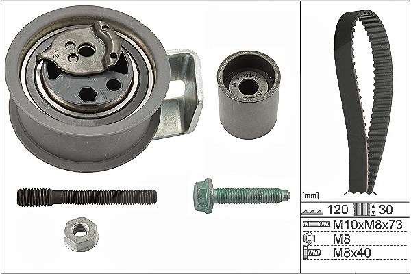 Schaeffler Ina Zahnriemensatz [Hersteller-Nr. 530009110] für Audi, VW, Seat, Ford, Skoda