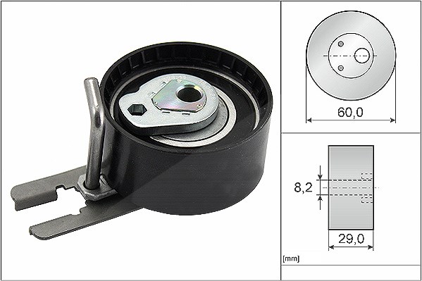Schaeffler Ina Spannrolle, Zahnriemen [Hersteller-Nr. 531055510] für Mini, Toyota, Volvo, Citroën, Fiat, Peugeot, Ford, Suzuki, Mazda