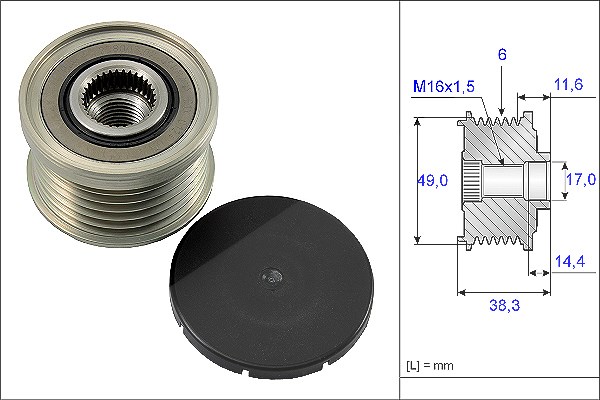 Schaeffler Ina Generatorfreilauf [Hersteller-Nr. 535012710] für BMW