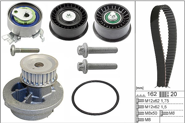 Schaeffler Ina Wasserpumpe + Zahnriemensatz [Hersteller-Nr. 530044132] für Vauxhall, Opel