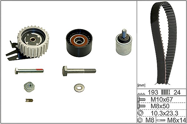 Schaeffler Ina Zahnriemensatz [Hersteller-Nr. 530061910] für Opel, Vauxhall, Saab