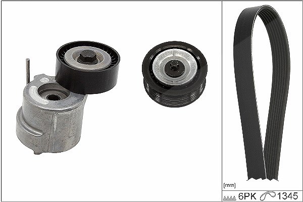 Schaeffler Ina Keilrippenriemensatz [Hersteller-Nr. 529045910] für Fiat, Alfa Romeo, Suzuki, Jeep