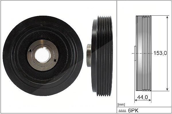 Schaeffler Ina Riemenscheibe, Kurbelwelle [Hersteller-Nr. 544004210] für Fiat, Citroën, Peugeot