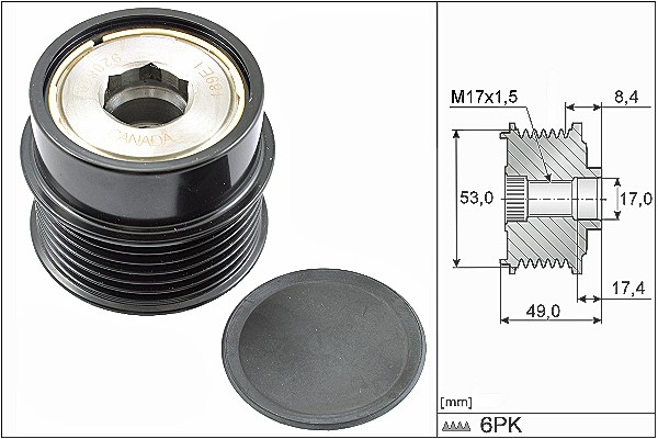 Schaeffler Ina Generatorfreilauf [Hersteller-Nr. 535028110] für Dodge, Chrysler, Fiat, Lancia, Jeep