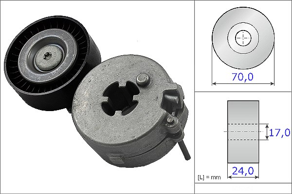 Schaeffler Ina Spannarm, Keilrippenriemen [Hersteller-Nr. 534033310] für Seat, VW, Audi