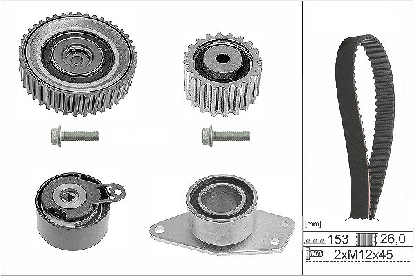 Schaeffler Ina Zahnriemensatz [Hersteller-Nr. 530019410] für Opel, Renault, Vauxhall