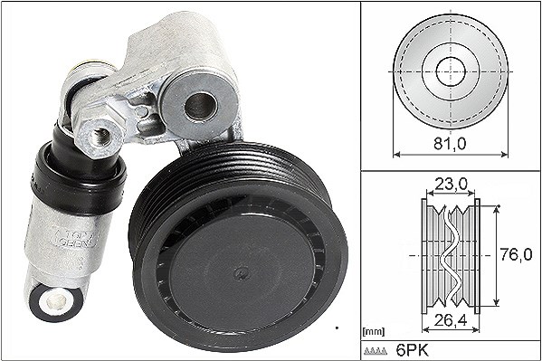 Schaeffler Ina Riemenspanner, Keilrippenriemen [Hersteller-Nr. 534001110] für VW