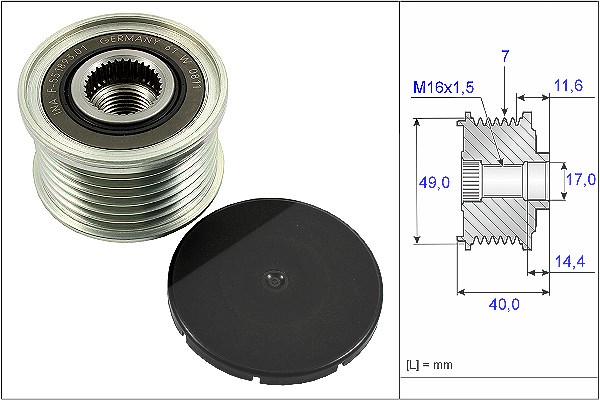 Schaeffler Ina Generatorfreilauf [Hersteller-Nr. 535025410] für BMW