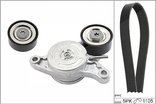 Schaeffler Ina Keilrippenriemensatz [Hersteller-Nr. 529015410] für Mini